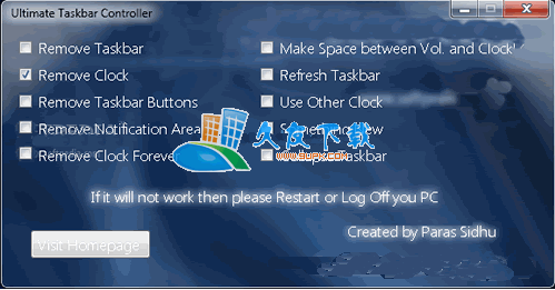 Ultimate Taskbar Controller 3.0 绿色版下载，系统任务栏设置工具截图（1）