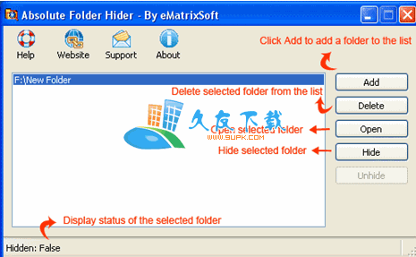 Absolute Folder Hider 1.0 绿色版下载，文件夹隐藏工具