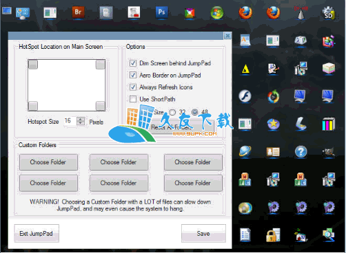 JumpPad 2.1 英文版下载，Windows7仿Mac快速启动工具