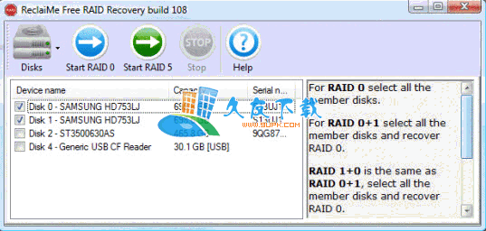 ReclaiMe Free RAID Recovery Build 1181 英文版下载，RAID阵列磁盘数据恢复工具