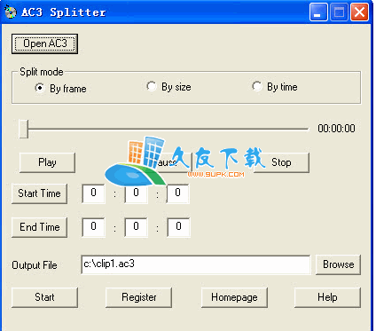 AC3 Splitter 1.1.2.0 英文版下载,AC3音频文件分割器截图（1）
