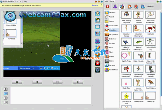 CoolwareMax WebcamMax 7.9.9.8 英文版下载,大麦网络视频特效软件截图（1）