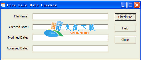 Free File Date Checker 1.0 英文版下载,文件创建时间验证工具截图（1）