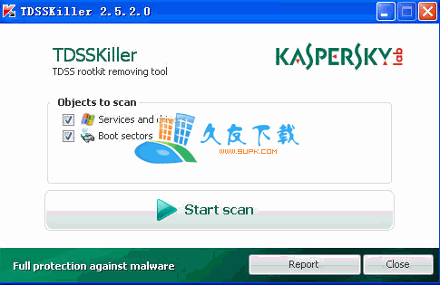 TDSSKiller 2.5.4 绿色版下载，卡巴斯基rootkit病毒专杀工具截图（1）