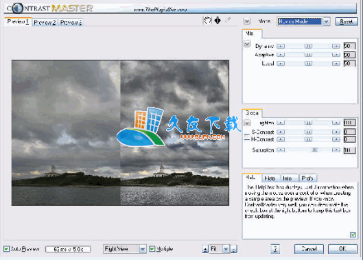 图像HDR效果软件1.06英文版下载,图像对比度调整工具