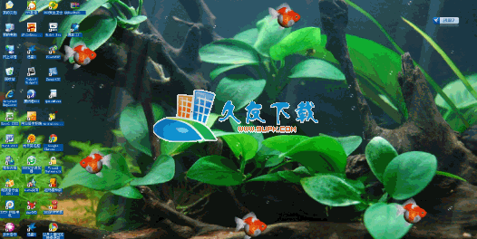 Gold Fish Aquarium 1.0 绿色版下载,会游的金鱼动态壁纸截图（1）