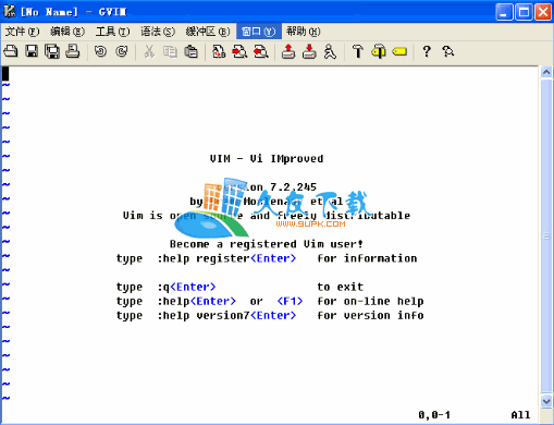 gVim Portable文本编辑器 7.4.284绿色版截图（1）