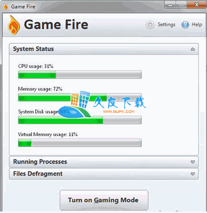 Game Fire 3.1.200英文版截图（1）