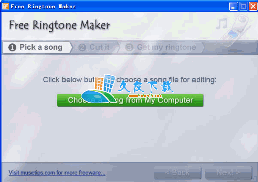 Free Ringtone Maker 2.4.0.3125英文版截图（1）