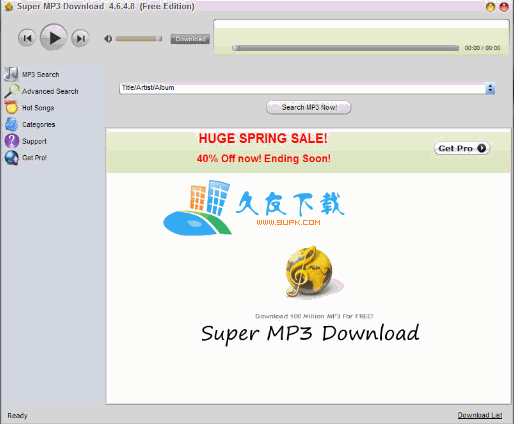 Super MP3 Download 5.1.0.6英文版