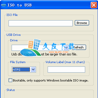 【写ISO文件到USB磁盘工具】ISO TO USB下载V1.0英文版