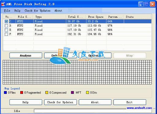 【磁盘优化工具】AML Free Disk Defrag下载v2.0.31绿色版截图（1）