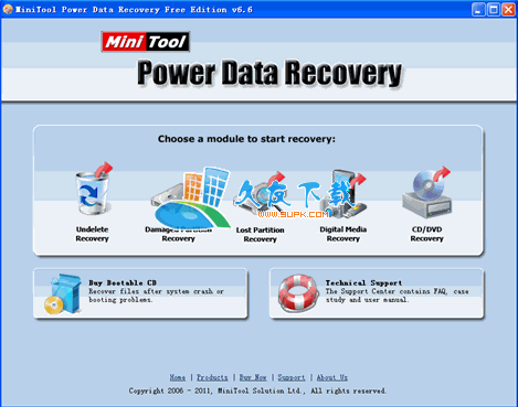 【高效率数据恢复工具】MiniTool Power Data Recovery下载v6.6英文版截图（1）