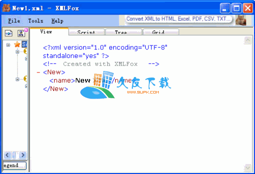 【XML编辑和验证工具】XMLFox下载V4.0.56英文版截图（1）