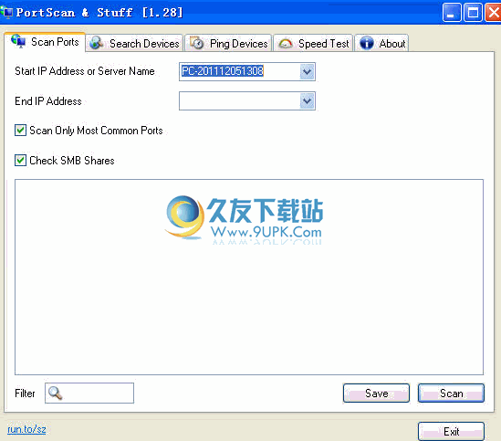 SZ Port Scan下载1.28英文免安装版[端口扫描程序]