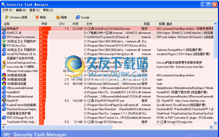 Neuber Security Task Manager下载1.8.3中文免安装版_任务管理器截图（1）