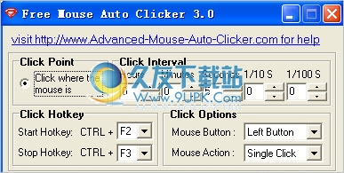 Free Mouse Auto Clicker 4.0正式版截图（1）