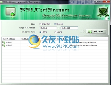 SSLCertScanner 4.5免安装版[SSL证书扫描工具]