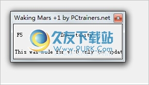 火星漫步无敌修改器 1.0英文免安装版截图（1）