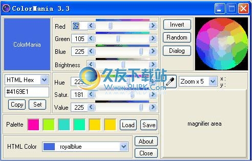 ColorMania 3.3英文版_免费屏幕取色器