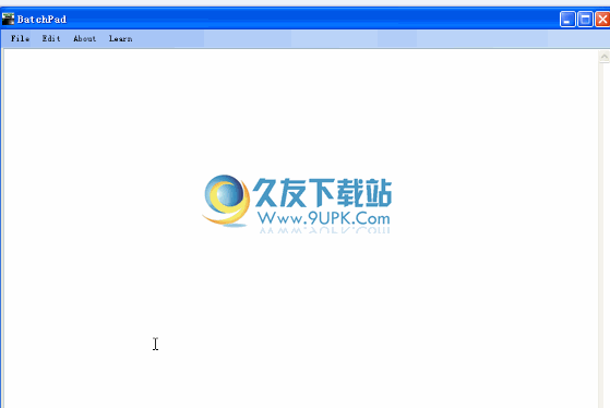 BatchPad下载0.0.4中文免安装版_BAT文件打开编辑器截图（1）