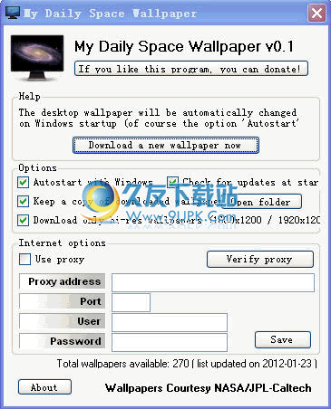 My Daily Space Wallpaper 6.7.0英文免安装版[桌面墙纸定期更改器]