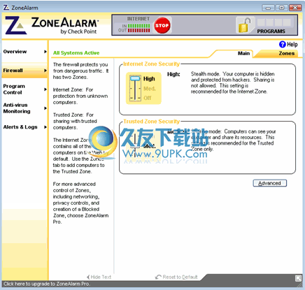 ZoneAlarm Free Firewall 14.3.119.001正式版截图（1）