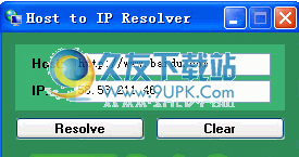 HostResolver下载1.0免安装版_网址查ip软件截图（1）