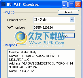 EU VAT Checker下载1.0.1.120英文版_欧盟增值税计算工具截图（1）