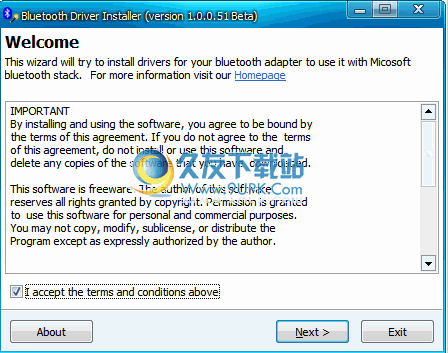 【蓝牙驱动】Bluetooth Driver Installer下载v1.0.0.7英文版