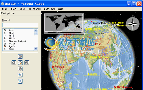 Marble 1.9.1英文版[虚拟地球仪]截图（1）
