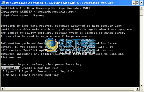TestDisk下载v6.14免安装版_找回丢失分区截图（1）