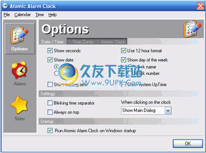 Atomic Alarm Clock 6.0正式版[桌面时钟日历软件]截图（1）