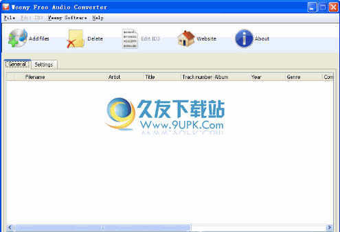 Weeny Free Audio Converter下载1.4英文版_免费音频文件格式转换器