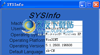 SYSInfo下载v1.0正式版_详细系统信息查看软件