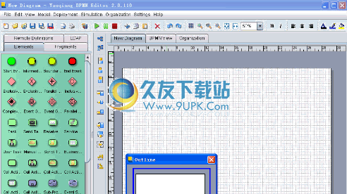 Yaoqiang BPMN Editor 2.2.5英文版[BPMN编辑器]截图（1）