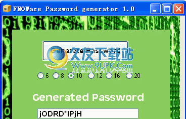 FNOWare Password Generator下载1.0英文版[长密码生成器]