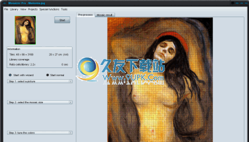 Mosaizer Pro下载12.2 Build 223英文版_专业图片处理截图（1）
