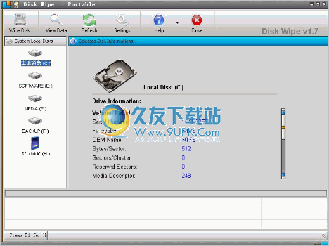 Disk Wipe 1.9英文免安装版