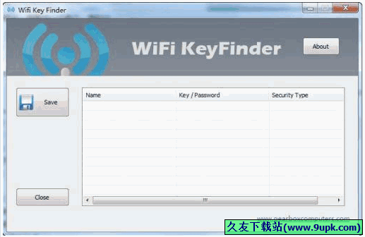 Wifi Key Finder 1.2免安装版[无线上网密码查找工具]截图（1）