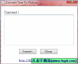 Convert Text To Picture 1.0免安装版[文字转换成图片工具]