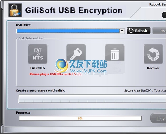 GiliSoft USB Stick Encryption(USB存储设备加密工具)6.0.0汉化修正绿色版
