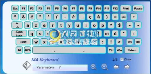 MA Keyboard 1.03英文版[屏幕虚拟键盘软件]