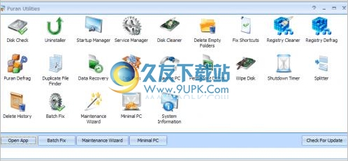 Puran Utilities 3.0中文版[系统优化清理工具包]截图（1）