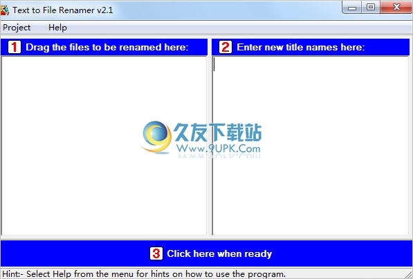 Text to File Renamer 2.1英文免安装版[文件重命名软件]截图（1）