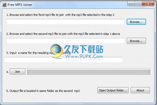 Free MP3 Joiner 1.0免安装版[MP3文件合并器]截图（1）