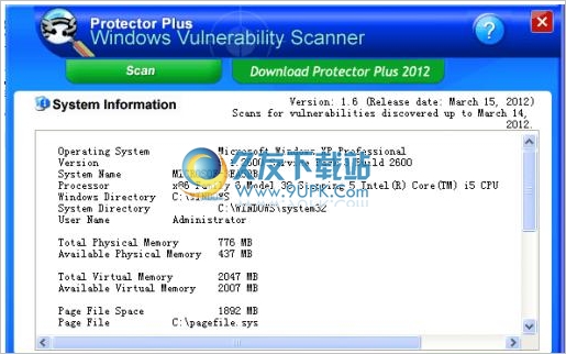 Windows Vulnerability Scanner 5.4.1绿色英文版|一个系统漏洞维护工具截图（1）