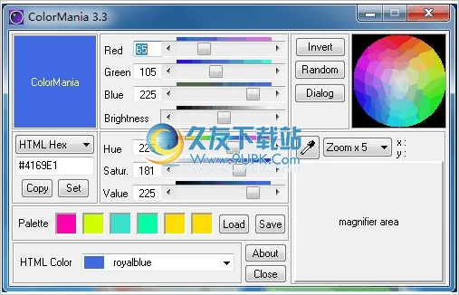 Color Mania 3.3英文版[屏幕色彩取色器]截图（1）