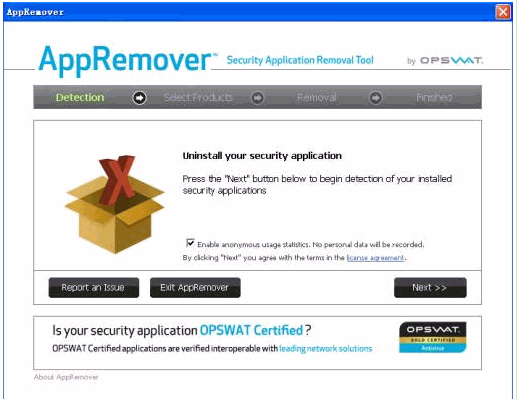 AppRemoVer(支持目前主流的杀毒软件的移除) 3.1.34.1英文免费版截图（1）