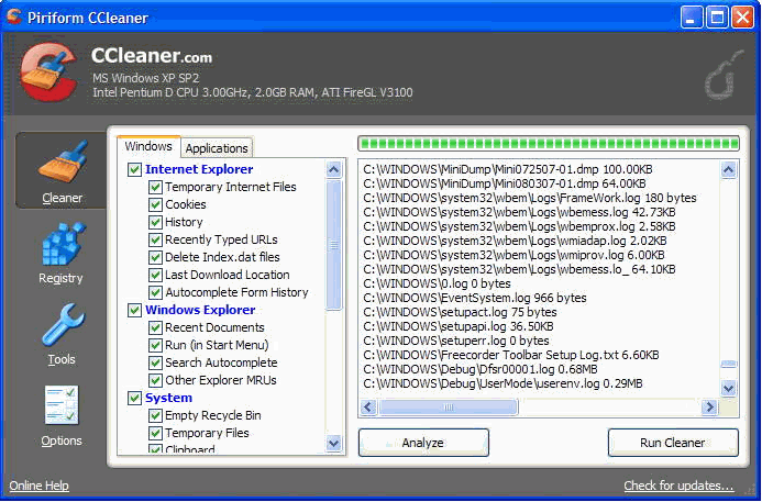 系统优化CCleaner 4.09.4471 真正单文件完全汉化版截图（1）